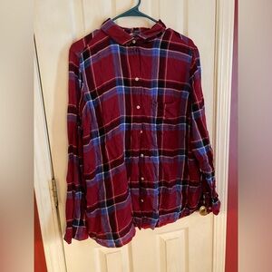 Red and blue flannel from old navy